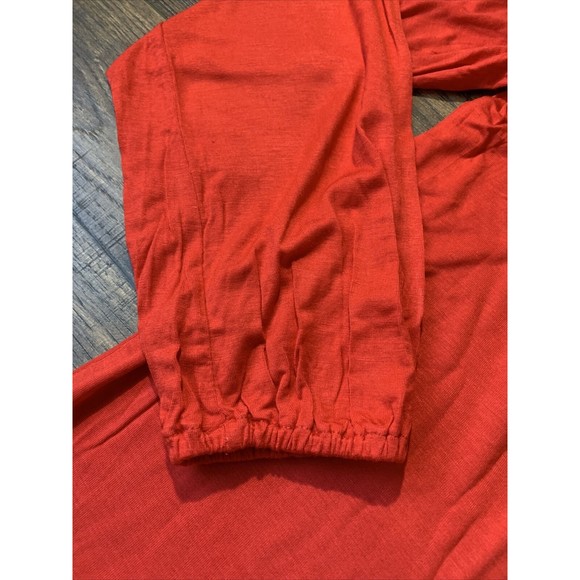 Women's Ava & Viv Plus Size Long Sleeve Knit Top Red top, Size X top, NEW, 1020 - Picture 6 of 11